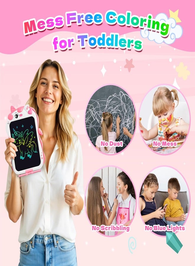 POPERFUN Unicorn Toys Lcd Writing Tablet for Kids, Reusable 8.5 Inch Kids Drawing Tablet, Educational Drawing Pad Doodle Board for Toddler Toys, Christmas Gifts Birthday Gifts for Ager3 4 5 6 7, Cute Girl Toys - Image 5
